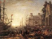 Claude Lorrain Port Scene with the Villa Medici dfg oil painting artist